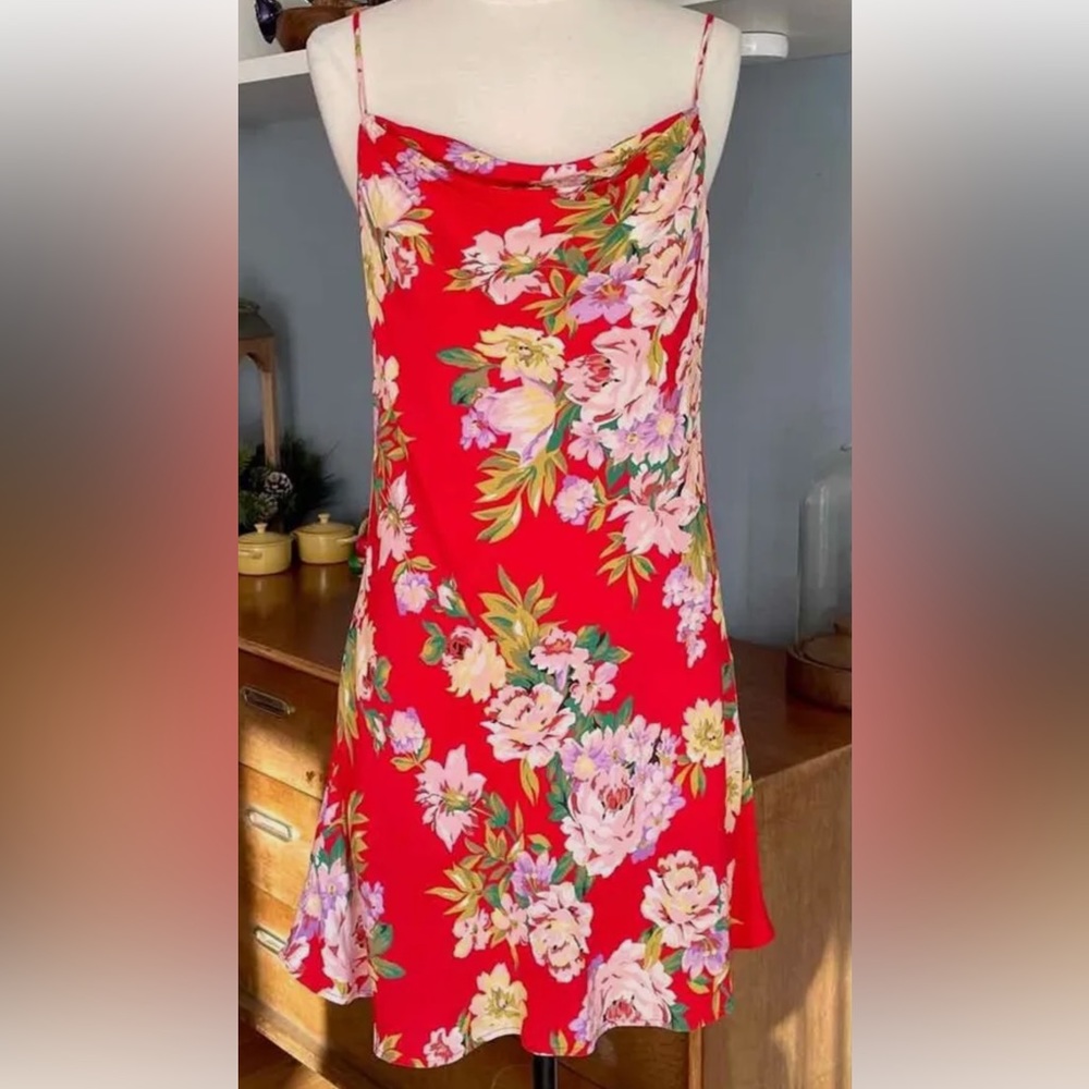 REVOLVE Privacy Please Cowl Back Floral Mini